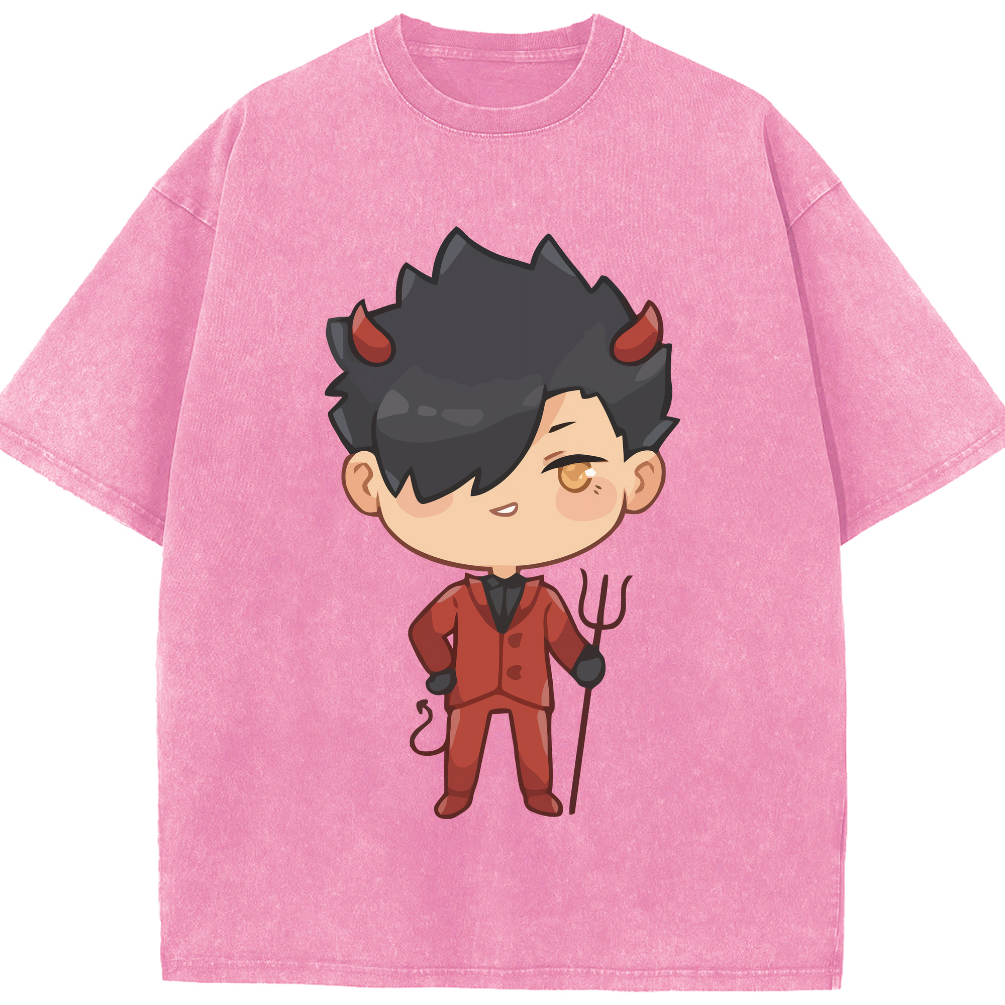 （画像用） ハイキュー!! Haikyu!! 綿100% ヴィンテージ風 半袖Tシャツ（フロントプリント）